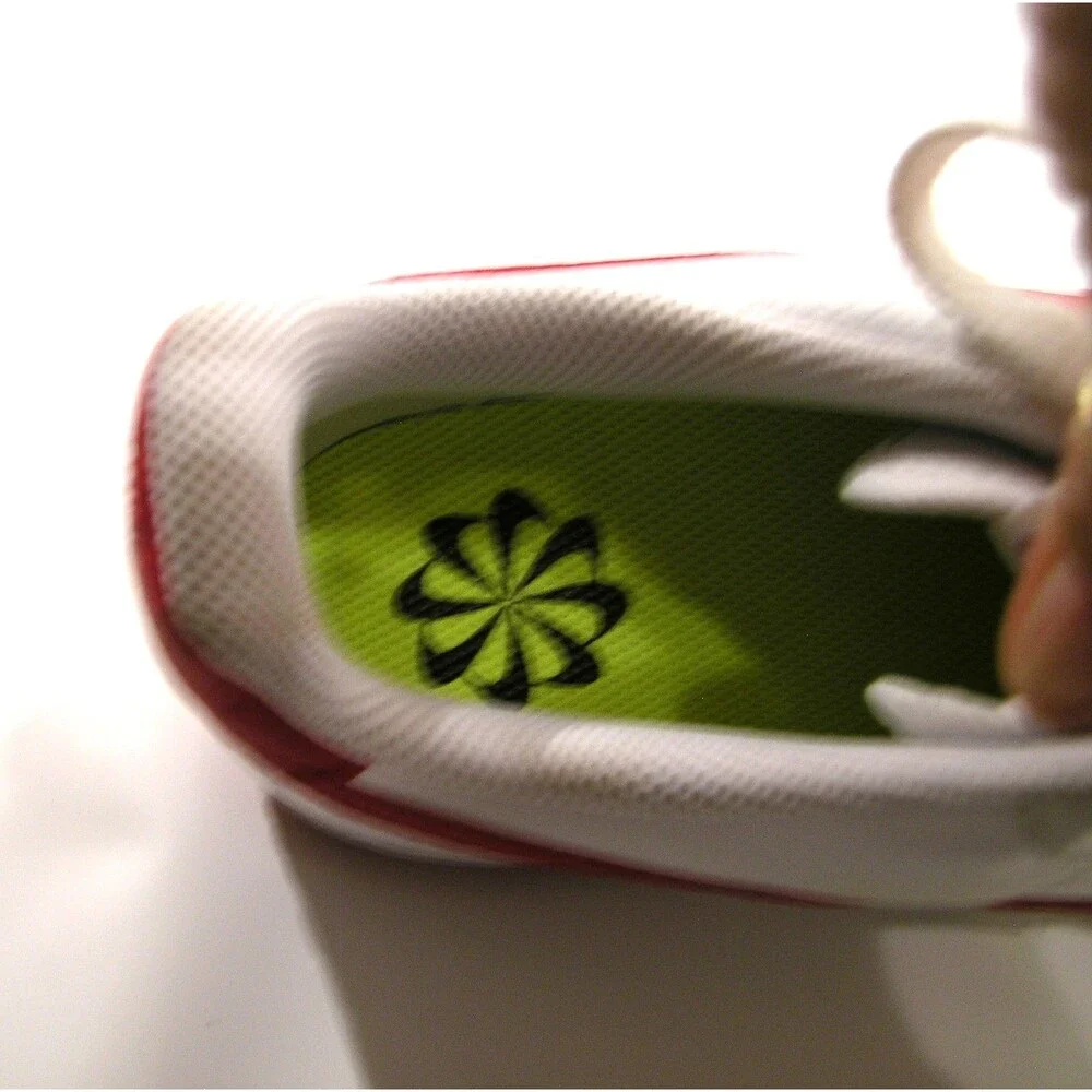 Nike Air Force 1 AF1 Low White Red Athletic Shoes Size US 8.5